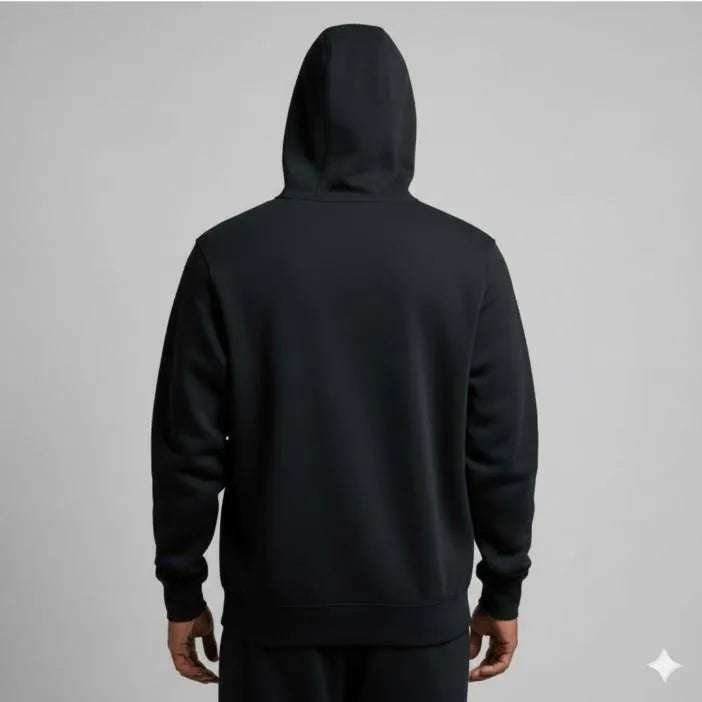 Men's Black Fleece Hoodie Nike Logo Slim Fit