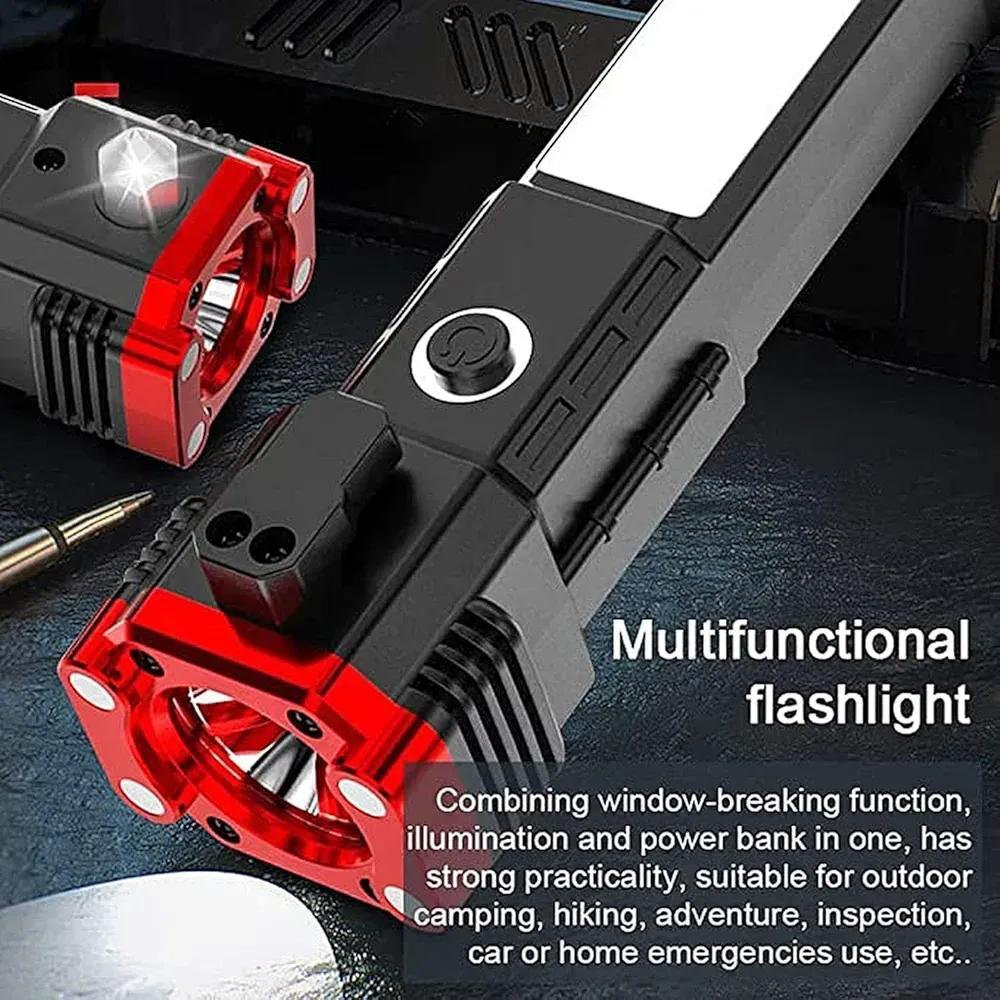 Rechargeable LED Torch 3W Black ABS